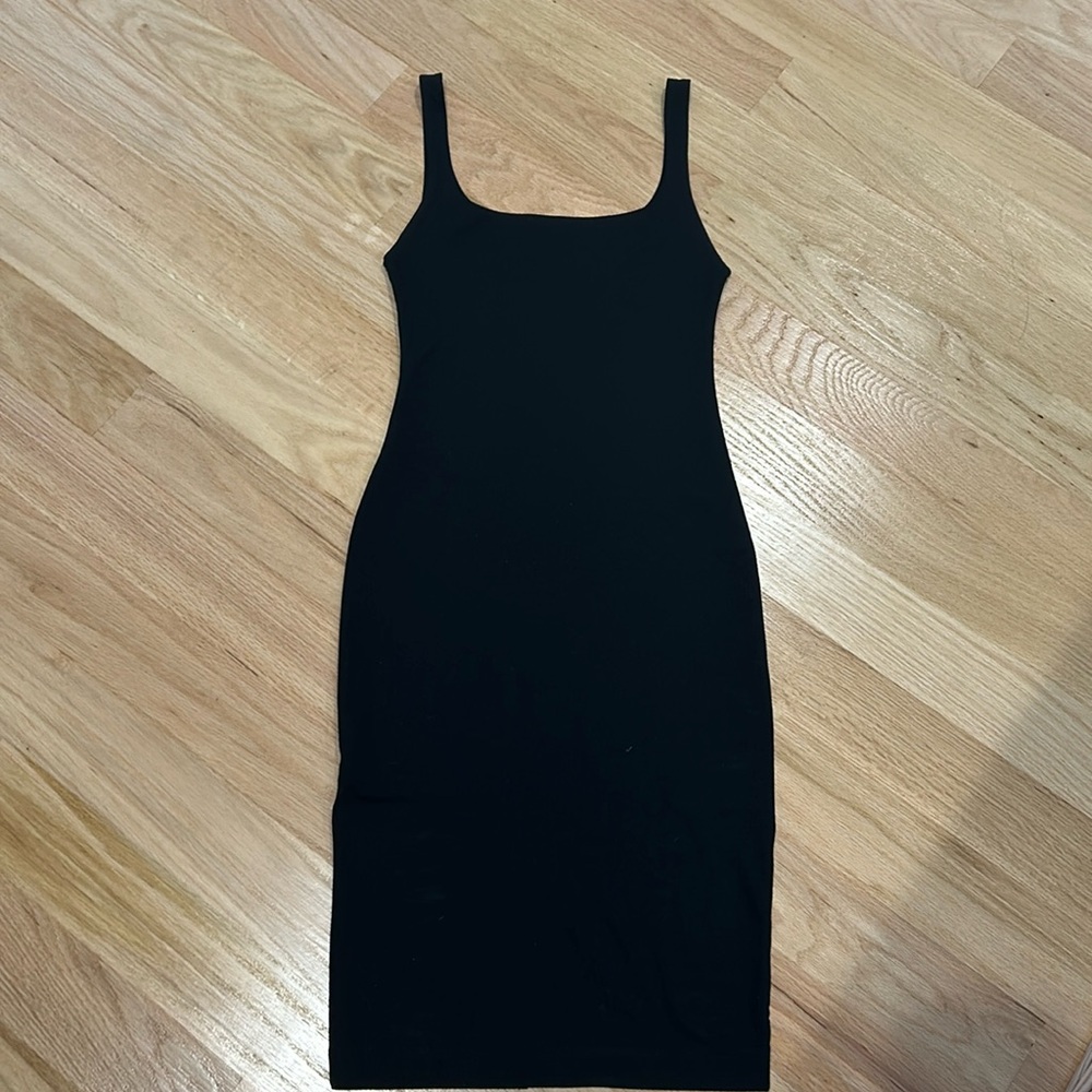 Zara Black Body Con Dress Size S